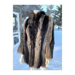 Vintage Holt Renfrew Raccoon Short Fur Coat